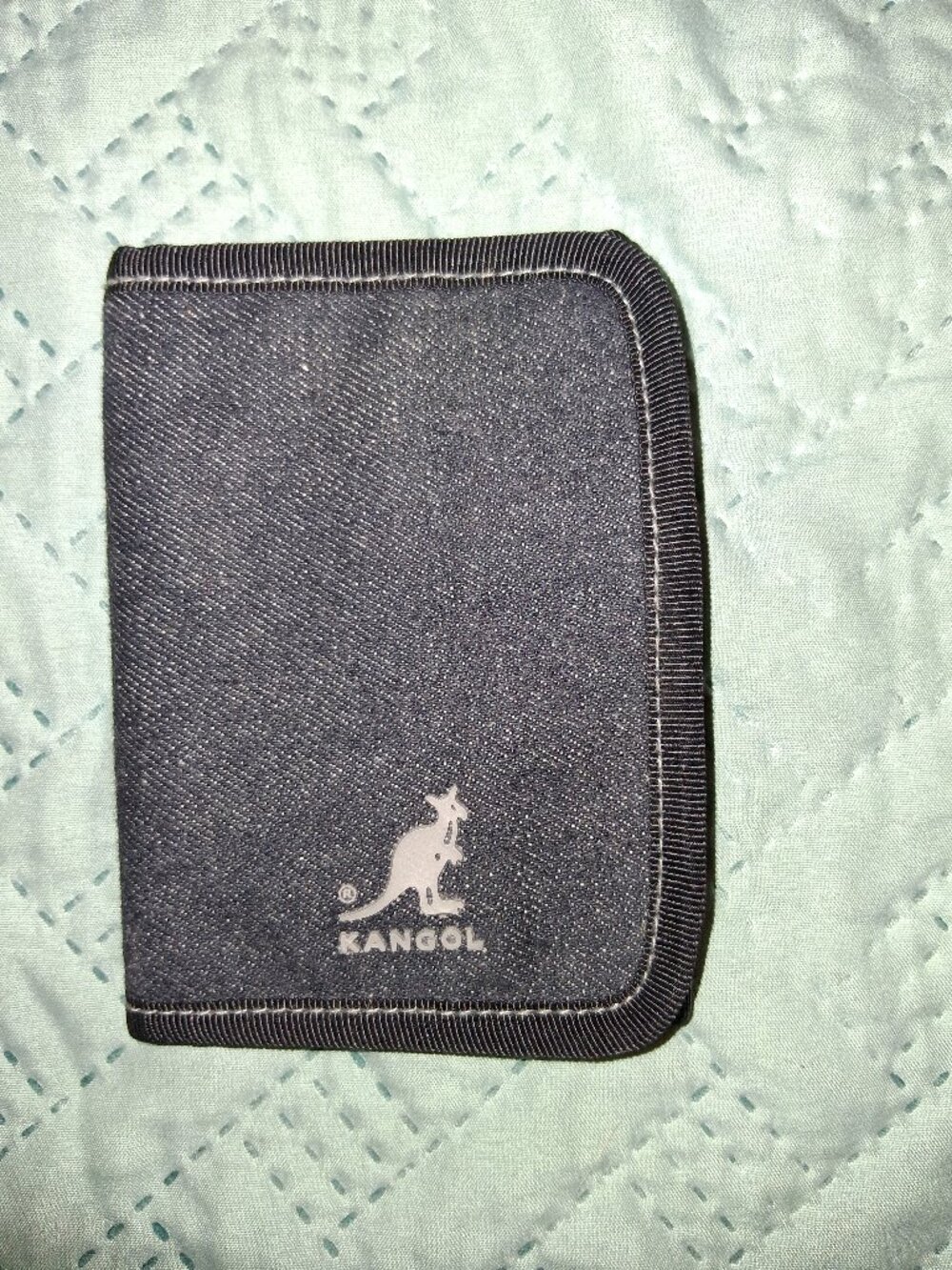 Excellent condition! Kangol Denim Tri-fold Wallet